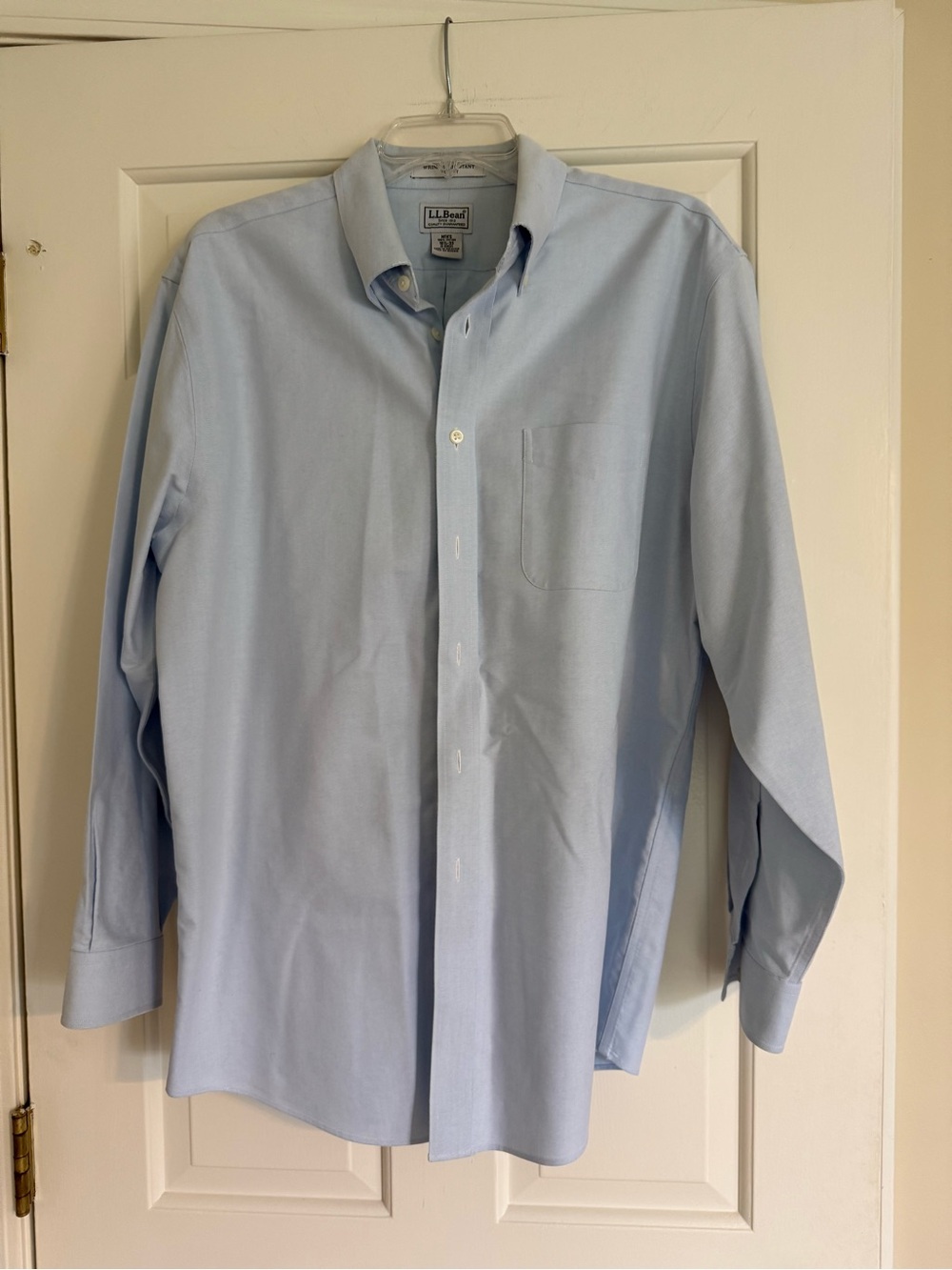 L.L. Bean Men’s Pale Blue Button-Down Dress Shirt